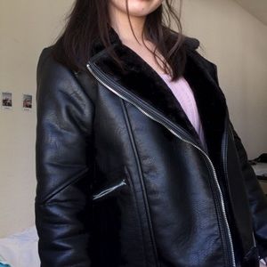 Zara Faux Leather Jacket (NWOT)